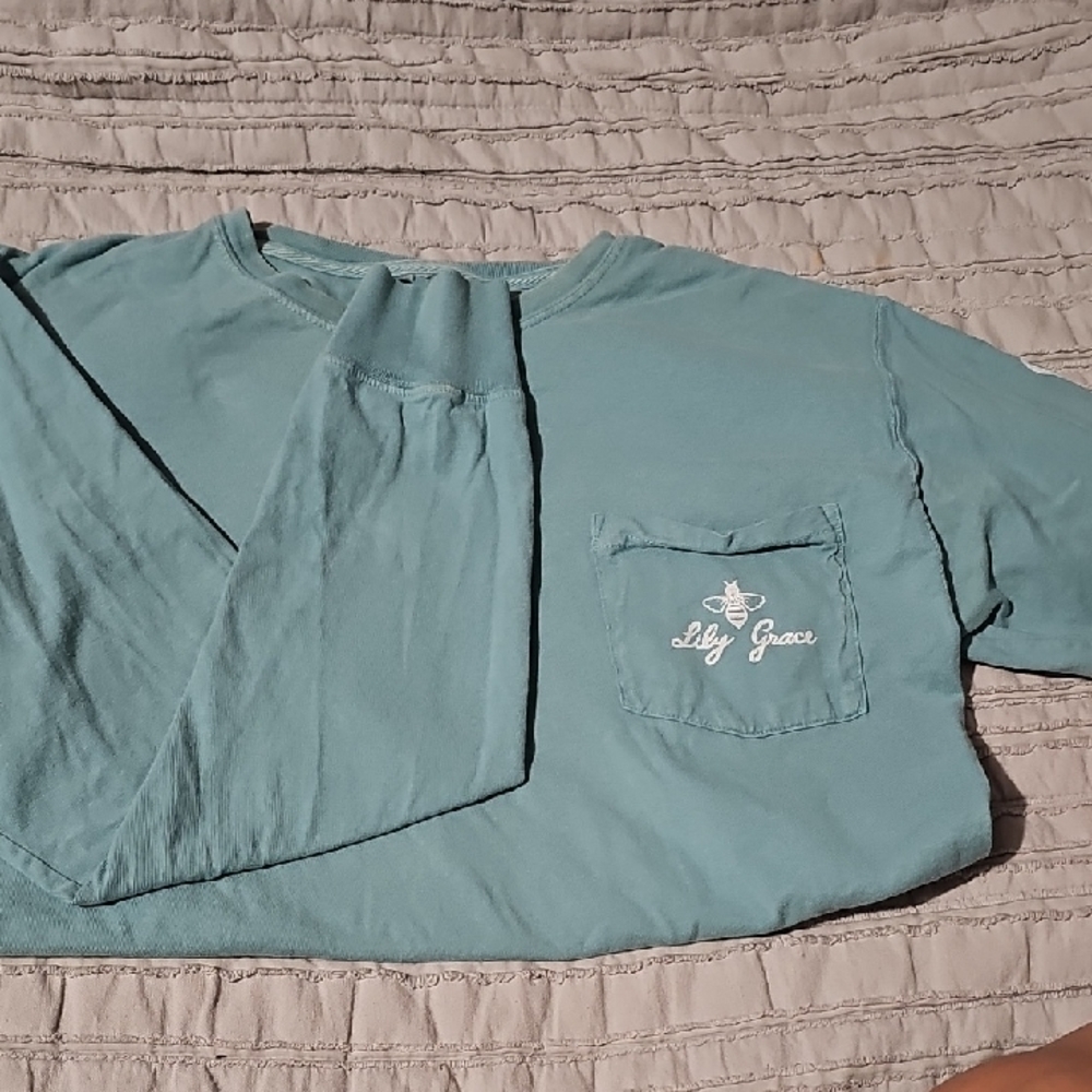 Lily Grace Women's Teal Long Sleeve Top